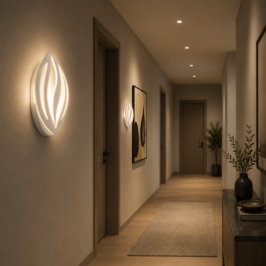 LED Wall Lamp ORCHID 11W Petal Cold/Warm/Neutral Light Acrylic Metal White