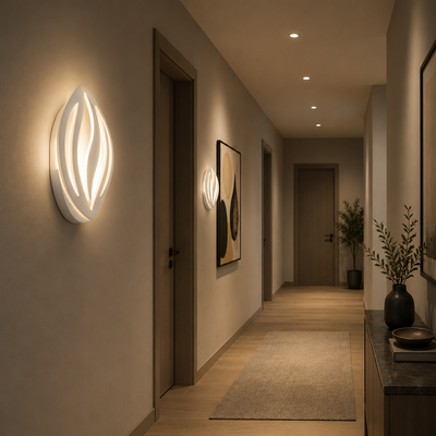 LED Wall Lamp ORCHID 11W Petal Cold/Warm/Neutral Light Acrylic Metal White
