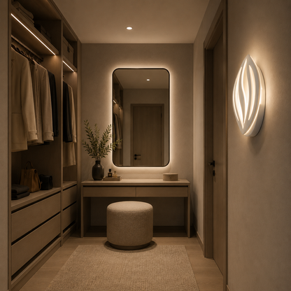 LED Wall Lamp ORCHID 11W Petal Cold/Warm/Neutral Light Acrylic Metal White