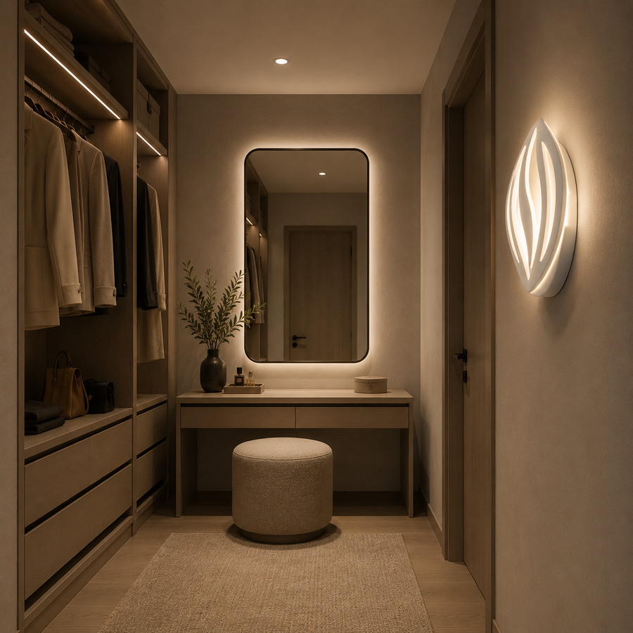 LED Wall Lamp ORCHID 11W Petal Cold/Warm/Neutral Light Acrylic Metal White