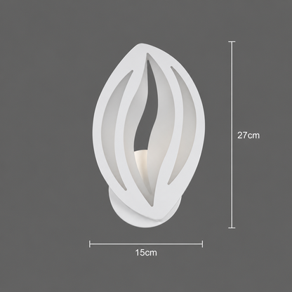 LED Wall Lamp ORCHID 11W Petal Cold/Warm/Neutral Light Acrylic Metal White