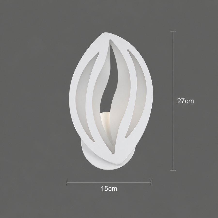 LED Wall Lamp ORCHID 11W Petal Cold/Warm/Neutral Light Acrylic Metal White