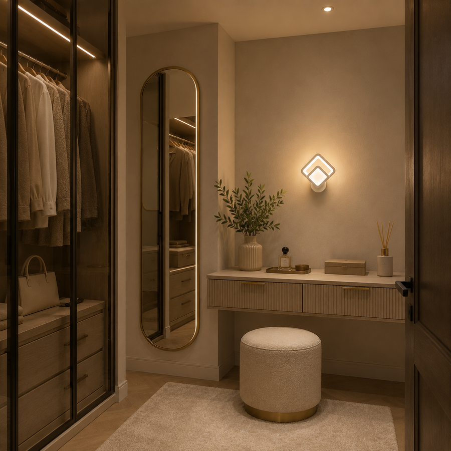 Shani LED wall light, 23W, White, Cold/Warm/Neutral light