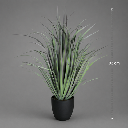 Artificial Plant Dracaena Type Ornamental Grass, 93 cm, Green, No Pot