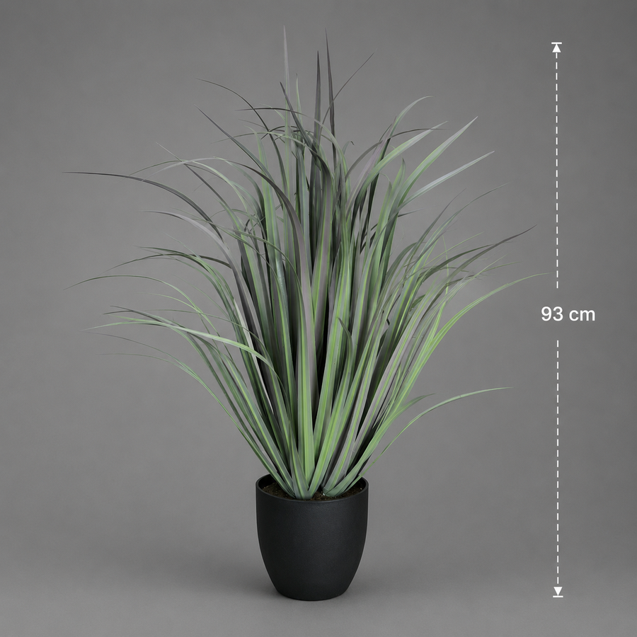 Artificial Plant Dracaena Type Ornamental Grass, 93 cm, Green, No Pot