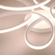 LED chandelier with remote control ELIZA, 63W, Cold/Warm/Neutral light, Dimmable, White