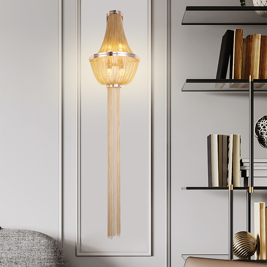 Aurora wall light, 4xE14, Diameter 34 cm, Height 150 cm, Gold, Metal Indoor wall lights Default Title Alessandro Design