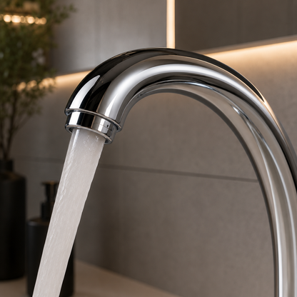 Glossy Chrome Kitchen Faucet LB00C, Ceramic Cartridge, Complete Set