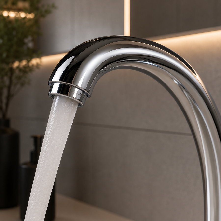 Glossy Chrome Kitchen Faucet LB00C, Ceramic Cartridge, Complete Set
