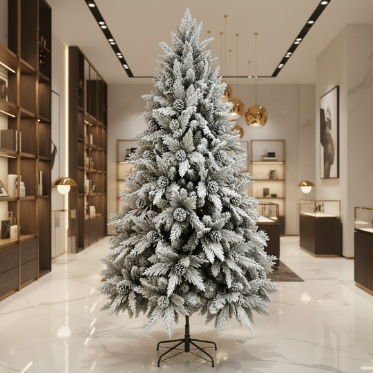 GLEIS Artificial Fir, 210 cm, 1200 tips, Metal Support, Green
