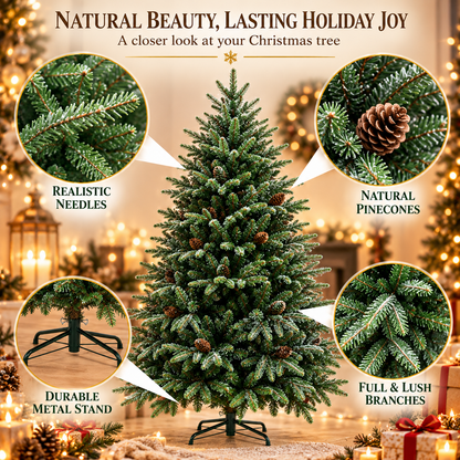 Artificial Christmas tree NORDIA, 150 cm, 523 tips, Green