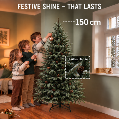 Artificial Christmas tree NORDIA, 150 cm, 523 tips, Green
