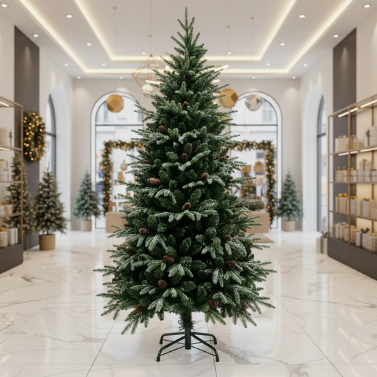 Artificial Christmas tree QAANAAQ, 210 cm, 1149 tips, Green