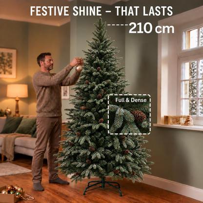 Artificial Christmas tree NORDIA, 210 cm, 1149 tips, Green