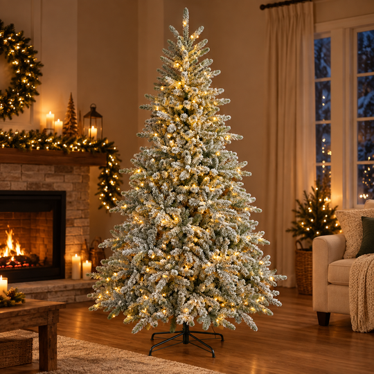 Artificial Christmas tree UUMMANNAQ, 180 cm, 861 tips, Metal support, Green