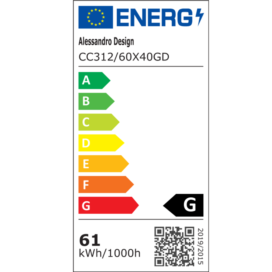 Crystal Chandelier, LINDERHOF Magno, 62W, Diameter 60cm, Cold/Warm/Neutral Light, Gold, Adjustable Height
