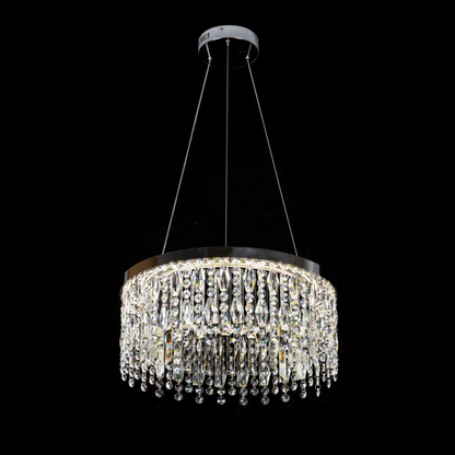 LED Chandelier with Remote Control, 98W, ROYALE Elegance, Diameter 50 cm, Height 120 cm, Cold/Neutral/Warm Light, Dimmable, Silver, Crystal, Metal LED Chandelier with Remote Control Default Title Alessandro Design