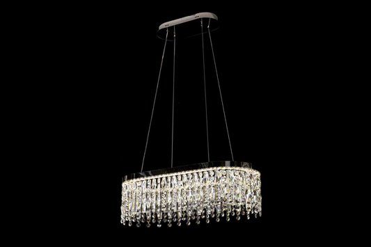 LED Chandelier CC41003/700X330CH, 70*33*120, IP20, Cold/Neutral/Warm Light, Dimmable, Silver, Crystal, Steel