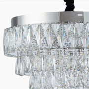 Crystal LED Chandelier with Remote Control Austin 56W Dimmable Silver 