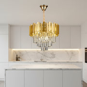 BLOIS Nobile Chandelier, Diameter 40cm, 5x E14 Gold, Adjustable Height