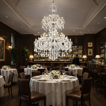 Crystal Chandelier, 55xE14, Diameter 145cm, Height 230cm, Silver, Adjustable Height, Elegant Design Crystal Chandeliers Default Title Alessandro Design