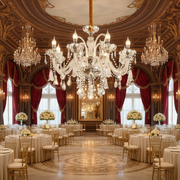 Crystal Chandelier 8xE14, D78cm, Silver, Adjustable Height, Metal and Crystal Crystal Chandeliers Default Title Alessandro Design