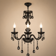 Crystal Chandelier AUGUST Eleganza, 3xE14, Diameter 48cm, Silver, Adjustable Height