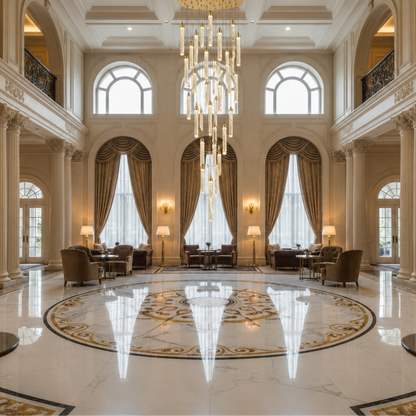 Suspended Crystal LED Chandelier, Justinian, Diameter 60cm, Adjustable Height, Gold, Metal and Crystal