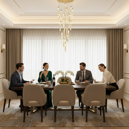 Suspended Crystal LED Chandelier, Justinian, Diameter 60cm, Adjustable Height, Gold, Metal and Crystal