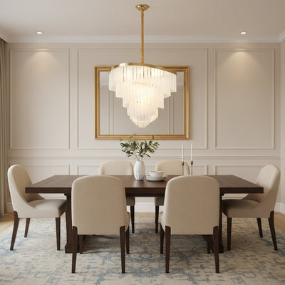 MUNTEAN Regalis Crystal Chandelier, 15xE14, D80 cm, Metal and Crystal, Gold