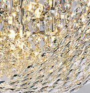 Crystal Chandelier QEQERTARSUAQ Elegance, 7x E14, Diameter 50cm, Metal and Crystal, Shiny Chrome