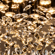 Crystal LED Chandelier LLC210/400CH Round, 22W, Cool/Warm/Neutral Light, Crystal, Shiny Chrome