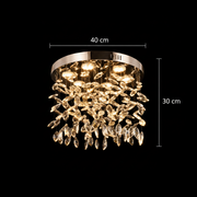 Crystal LED Chandelier LLC210/400CH Round, 22W, Cool/Warm/Neutral Light, Crystal, Shiny Chrome