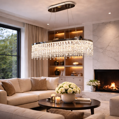 LED Chandelier with Remote Control, 114W, ROYALE Imperio, 70x33x120, Cold/Neutral/Warm Light, Dimmable, Silver, Crystal, Steel LED Chandeliers with Remote Control Default Title Alessandro Design