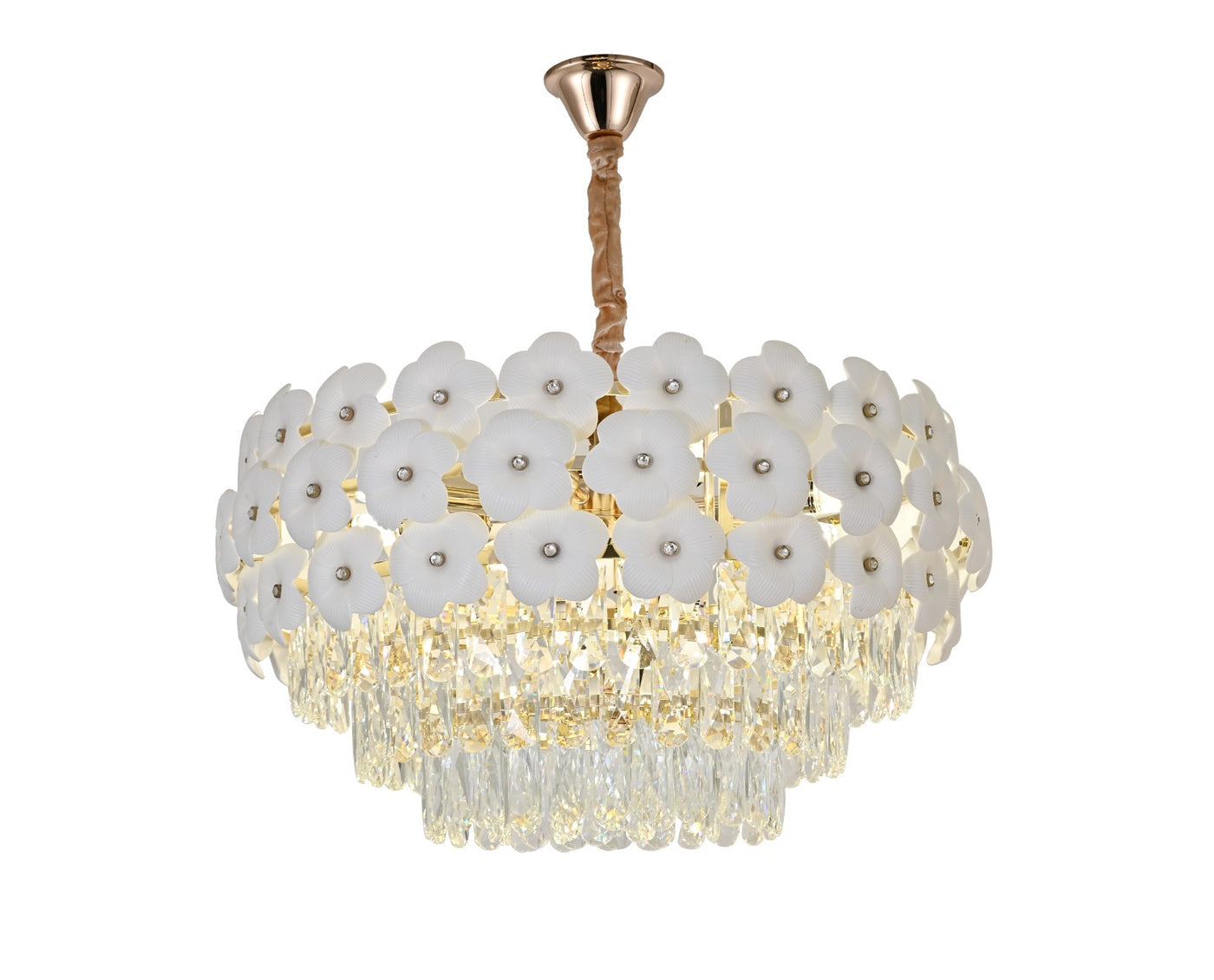 MEILI FLORA 600 – Decorative chandelier with 10 E27 bulbs, Ø600 mm MEILI FLORA 600 – Decorative chandelier with 10 E27 bulbs, Ø600 mm