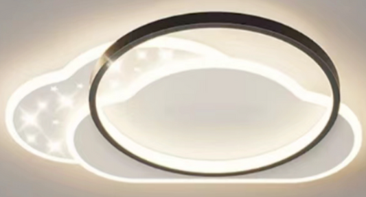 LED chandelier with remote control novia olyan, 125W, cold/hot/neutral light, unstable, black