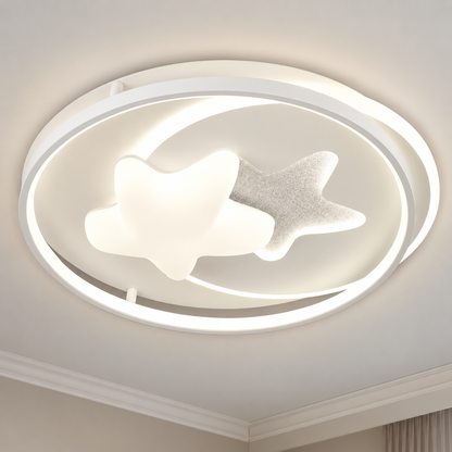 LED chandelier with remote control ISTARAVSHAN, Shape of Heavenly Bodies, 87W, Cold/Warm/Neutral light, Dimmable, White