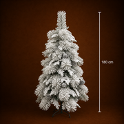 Decorațiune Brad Artificial, 180 cm, 550 vârfuri, Suport Metalic, Plastic, Verde