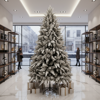 GLEIS Artificial Fir, 240 cm, 1770 tips, Metal Support, Green