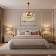 Alfred Crystal Chandelier 6x E14 Gold 