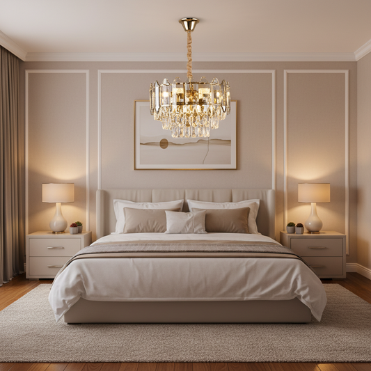 Alfred Crystal Chandelier 6x E14 Gold 