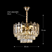 Alfred Crystal Chandelier 6x E14 Gold 
