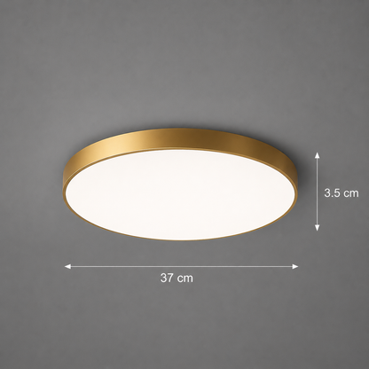SOLIS LED ceiling light 37cm 33W Cold Light Gold