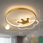 Rafael LED Chandelier with Remote Control, 57W, Dimmable, 3000K/4000K/6000K, Gold