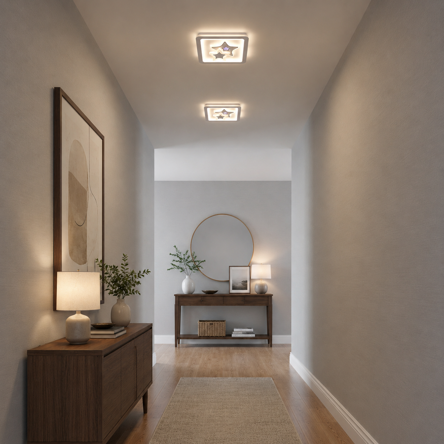 LED chandelier KATHLEEN RGB 15W, Warm/Neutral light, White