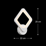 Akila LED Wall Lamp, 12W, White, Cold/Warm/Neutral Light 
