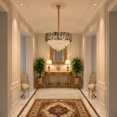 Candelabru Cristal AURUM Petito 3xE14, Diametru 30cm, Inaltime 28cm, Auriu Lucios, Inaltime Reglabila, Design Elegant