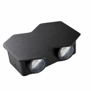 Outdoor and Indoor LED wall light, 4 Sources x 1W, IP65, ABS, Black, 3000K