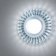 LED Spot ORBITA, 5W, Round, Cold Light + RGB, White, Resin and Glass