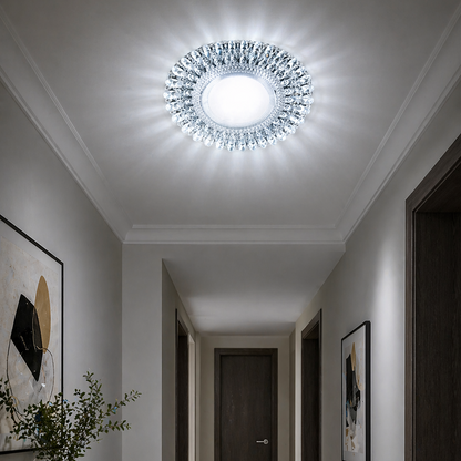 LED Spot ORBITA, 5W, Round, Cold Light + RGB, White, Resin and Glass